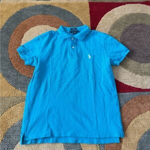 Ralph Lauren Classic Fit Vintage Aqua Blue Polo Shirt Men’s Size Medium